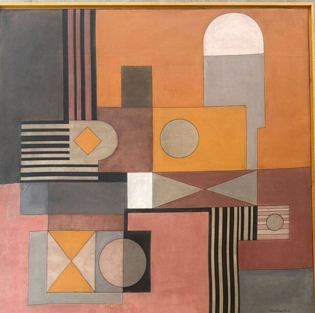 Roberto Burle Marx - Geometric Composition (Warm)